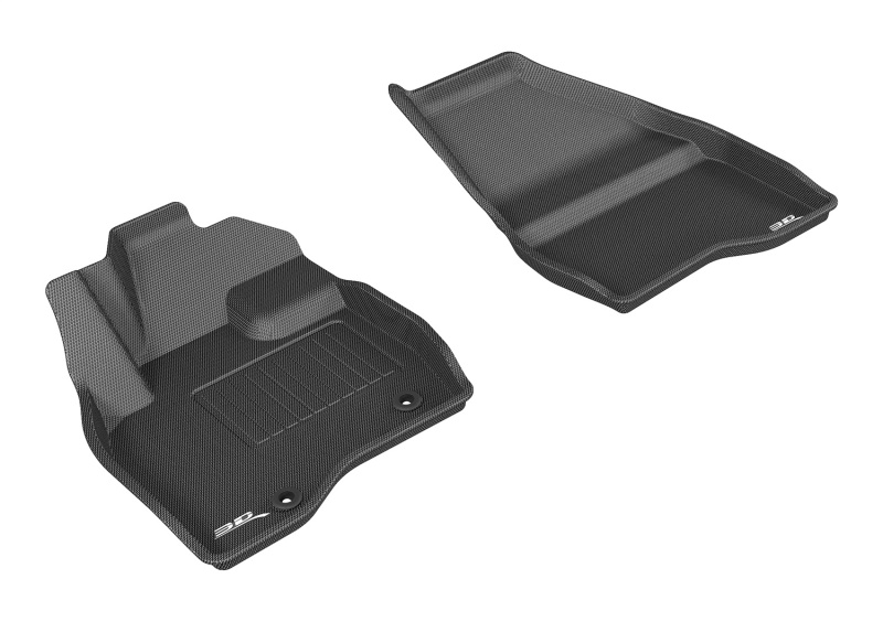 Ford Explorer Floor Mats - Front - 3D MAXpider - Kagu - Black - `15-`16